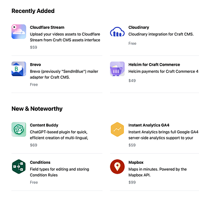 Image of the Craft Plugin Store