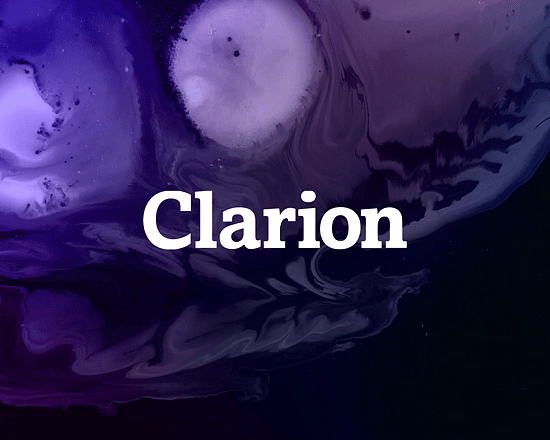Clarion hero visual