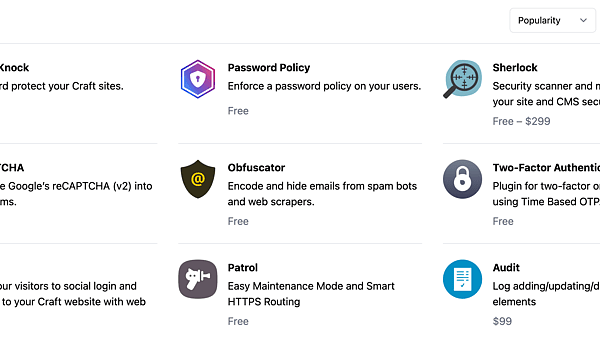 Craft CMS Plugins