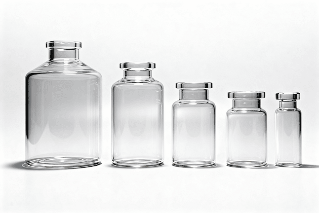 Injection vials clear