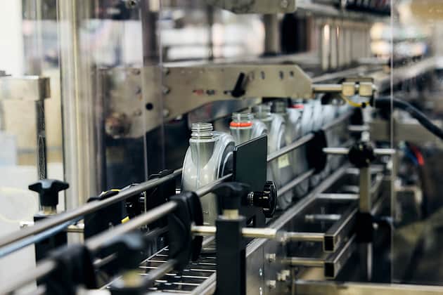 Adelphi 0501 Bottles Coming Off the Conveyor