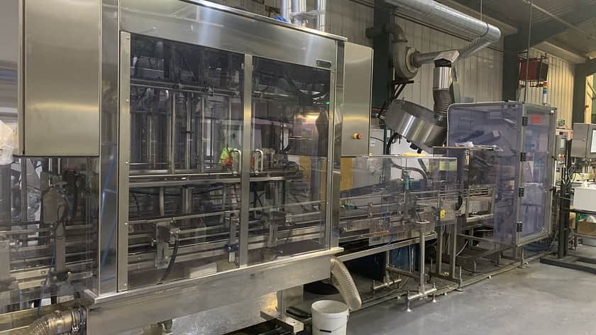 A large factory machine in a factory setting