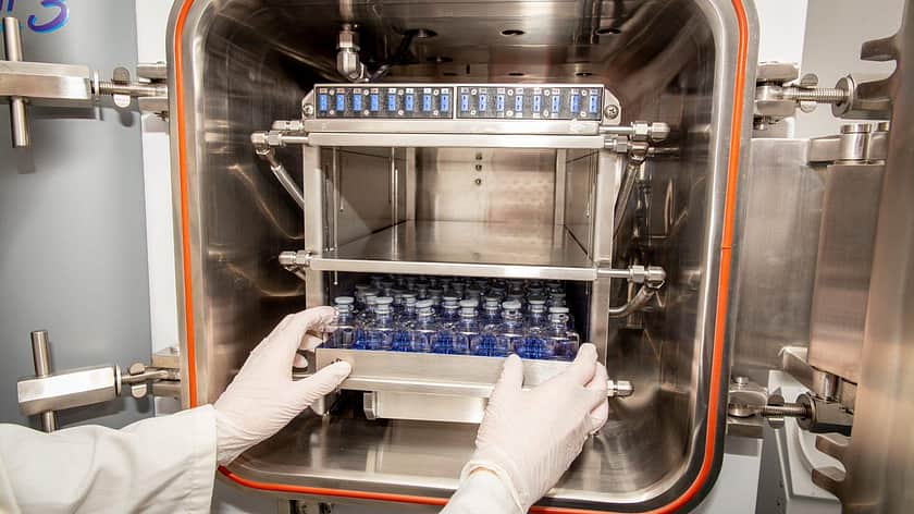 Pre lyo vials going into FD 2