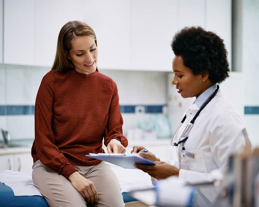 Patient recieving information