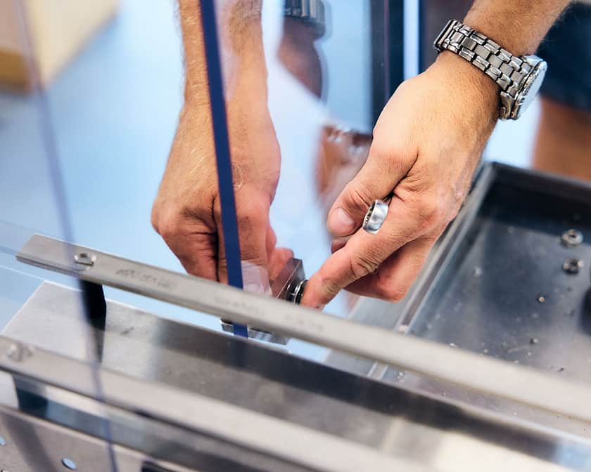 Adelphi 0856 Close UP of Hands fitting parts together