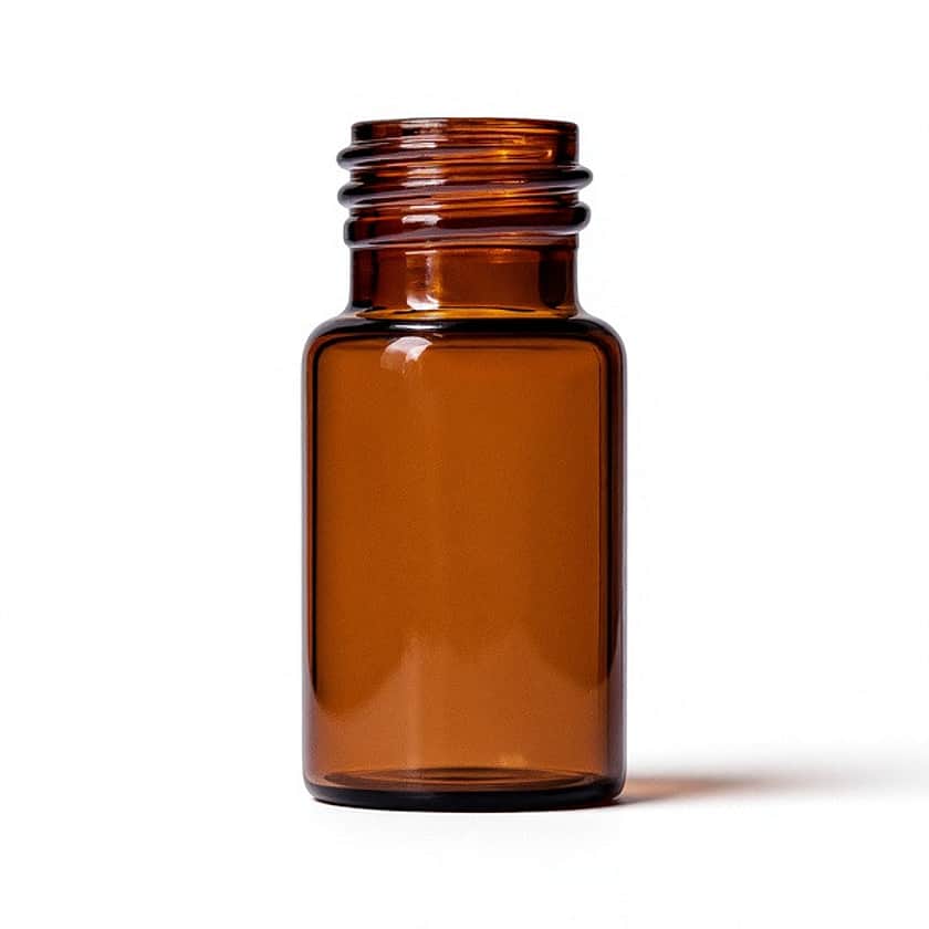 Diagnostic vial amber cutout