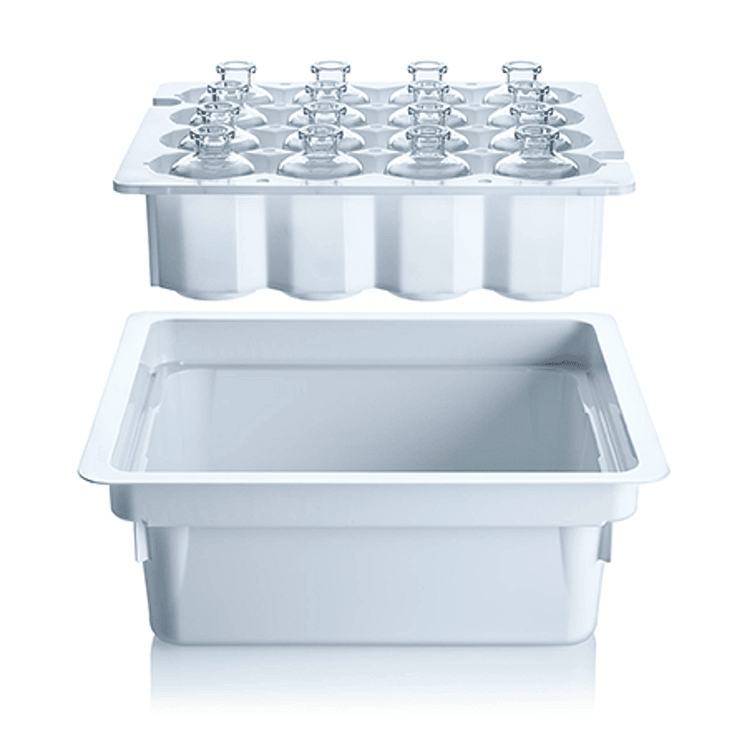 Schott adaptiq 50r sterile vials in cup nest thumb