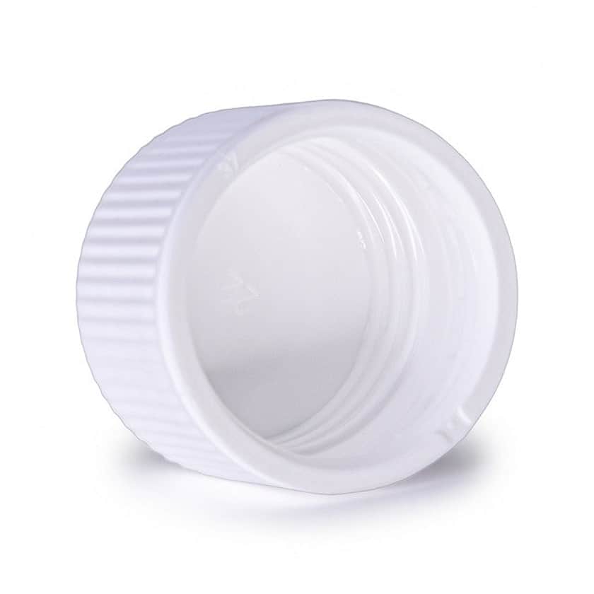 A wadless white PP28 cap.