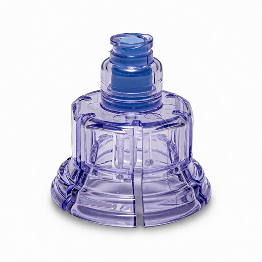 Swabable vial adapter 3cutout