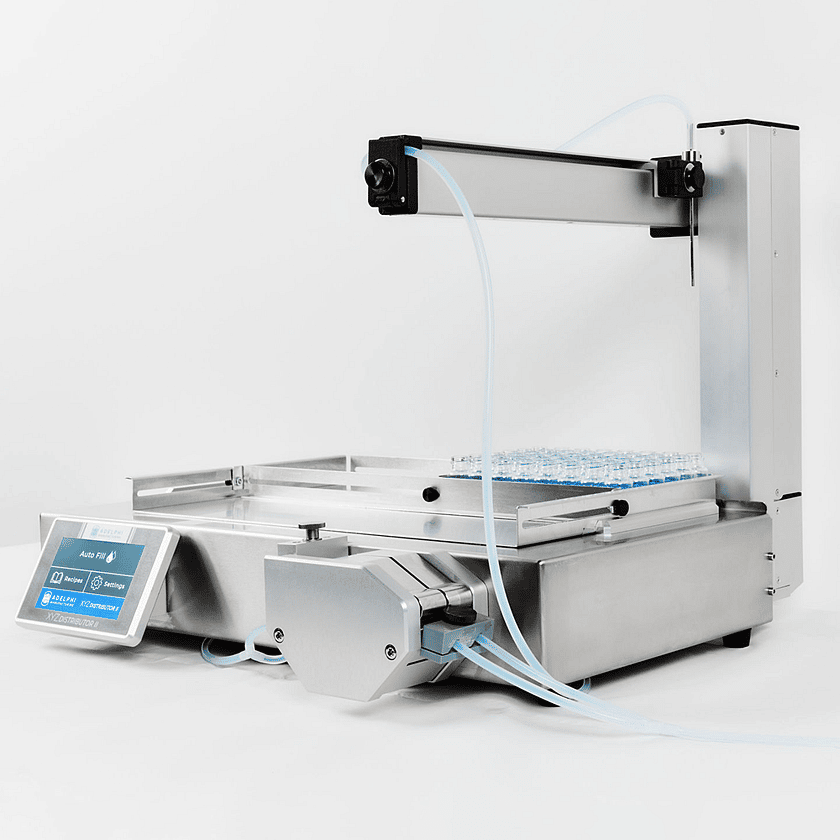 Adelphi Manufacturing XYZ Distributor II Full Right Side View Filled Vials 1 SQUARE 1000x1000