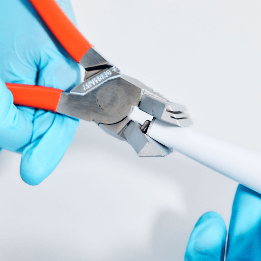 Adelphi Products 0093 Manual Tube Folding Pliers In Use 600 x 600