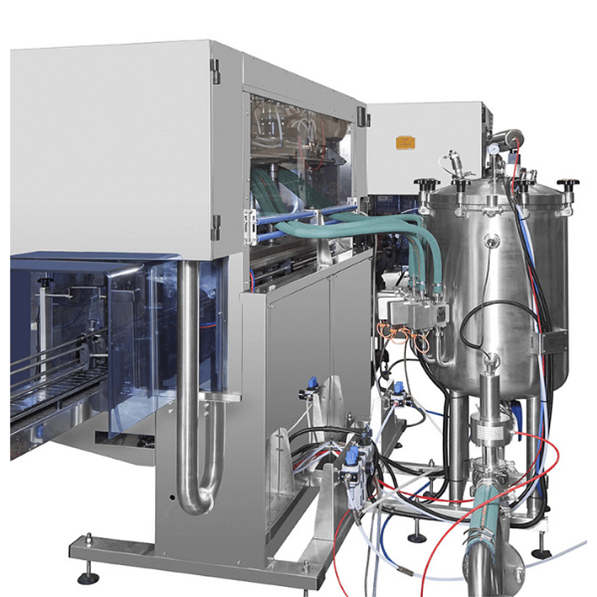 Automatic Flowmeter Filler Right On Behind with Pressure Vessel 600 x 600