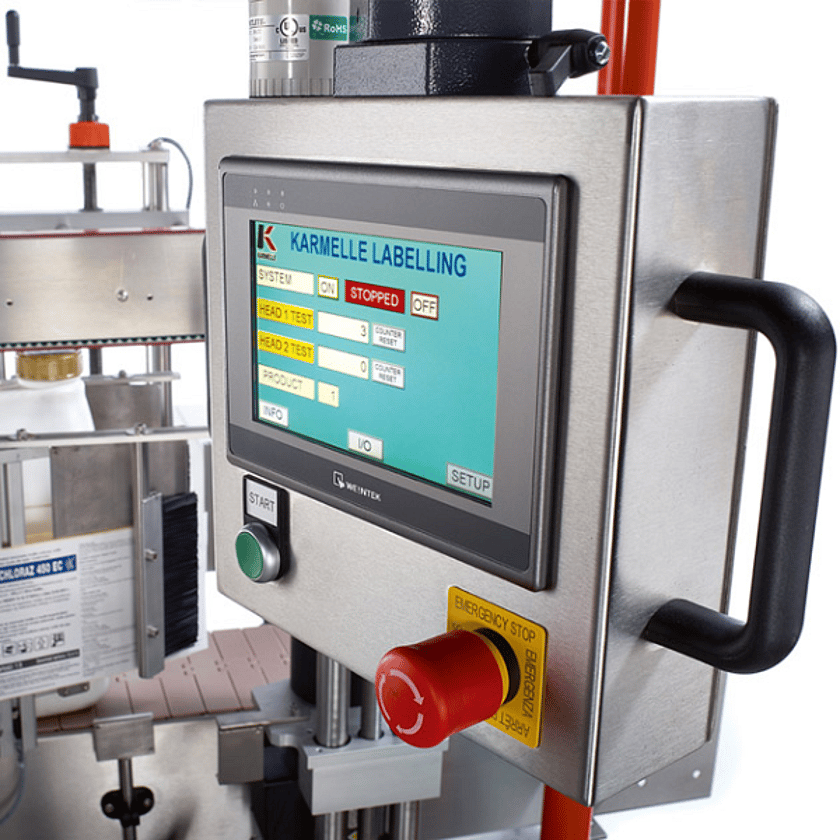 Front and Back Side Apply labeller UI Screen 600 x 600