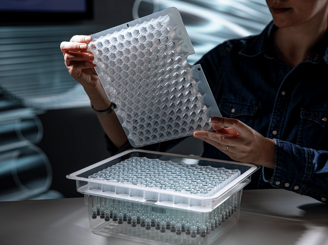 A box of clear tubes.