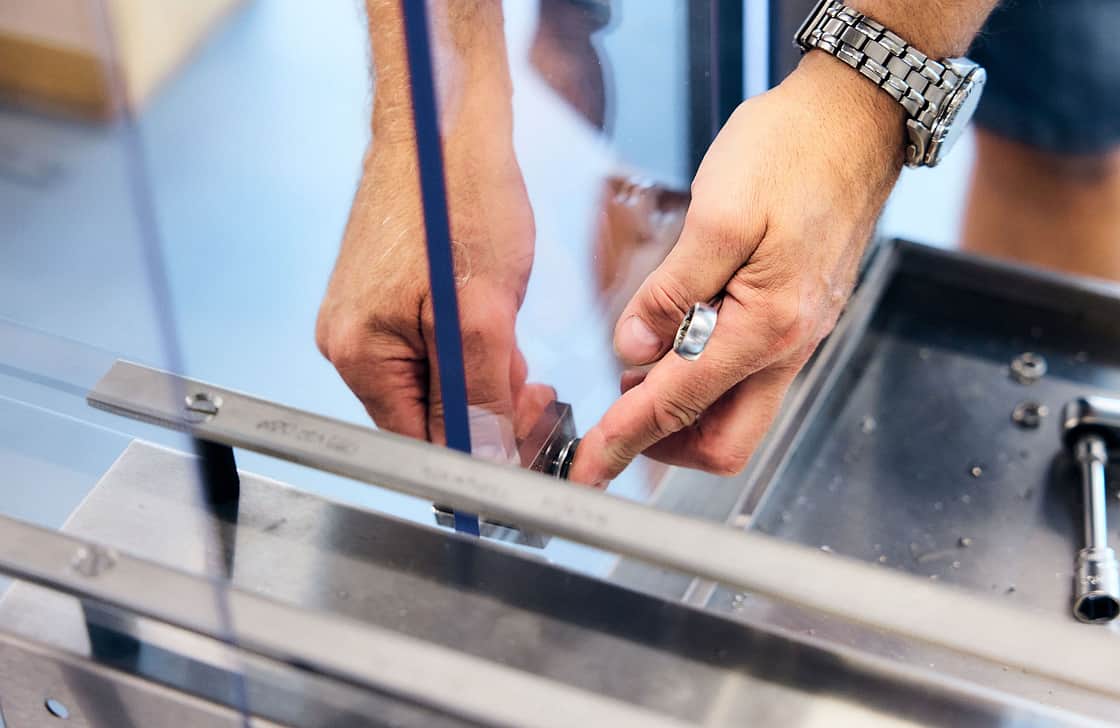 Adelphi 0856 Close UP of Hands fitting parts together